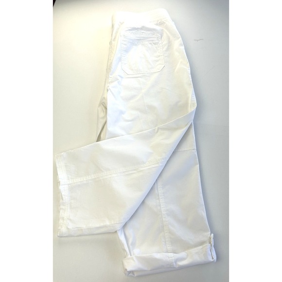 Chico's Roll Tab Crop Pant Effortless Closet Staple Coastal Grandma Size 3-XL - Picture 8 of 12